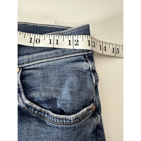 Mother Jeans‎ Women's Size 26 Blue The Insider Crop Step Chew Stretch Flare - Picture 7 of 9